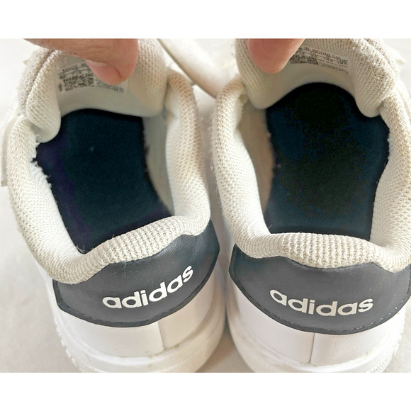 Kids Nike Red Black & Adidas White Size 8 Toddler Shoes Hook Loop Sneakers - Picture 4 of 12